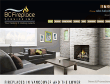 Tablet Screenshot of bcfireplaceservice.com